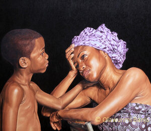 Comforter, Oil on Canvas, 40 x 48 inches, 2013