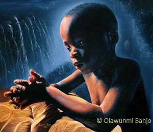 In my Meditation, Oil on Canvas, 36 x 40 inches, 2012